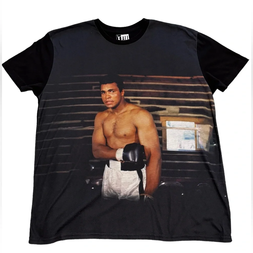Muhammad Ali Black Short Sleeve Tee Sz XXL - Picture 1 of 11